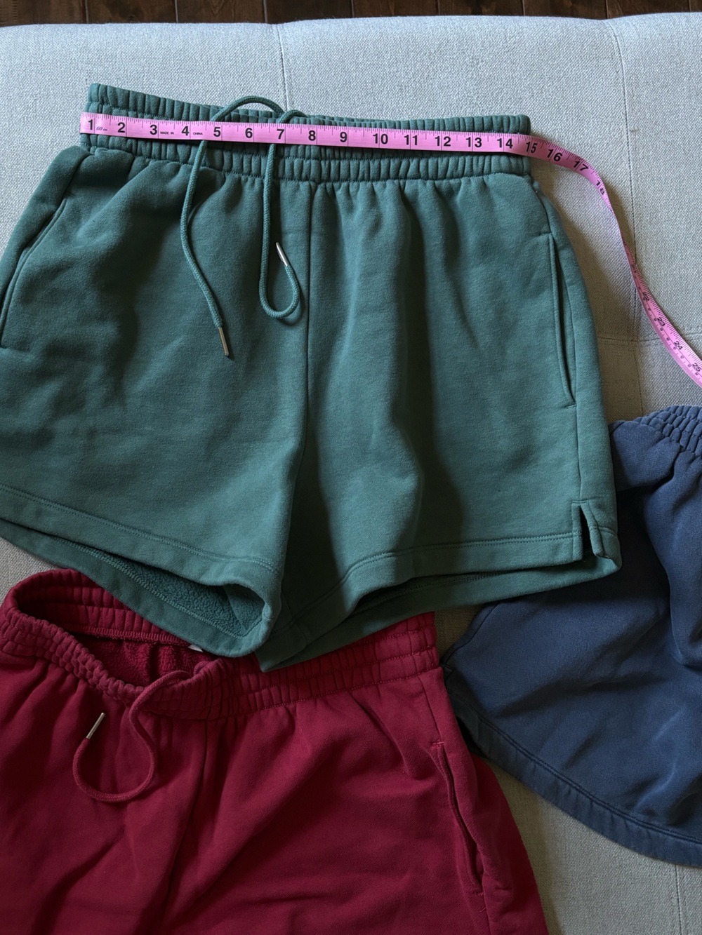 Abercrombie & Fitch Vintage Style Sweat Shorts - set of three - Picture 3 of 8